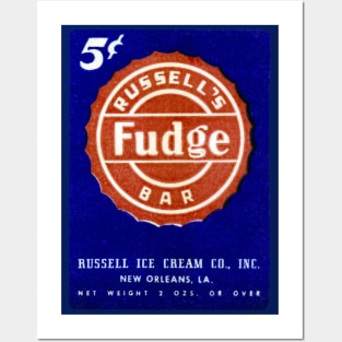 1950s Five Cent Fudge Bar Posters and Art